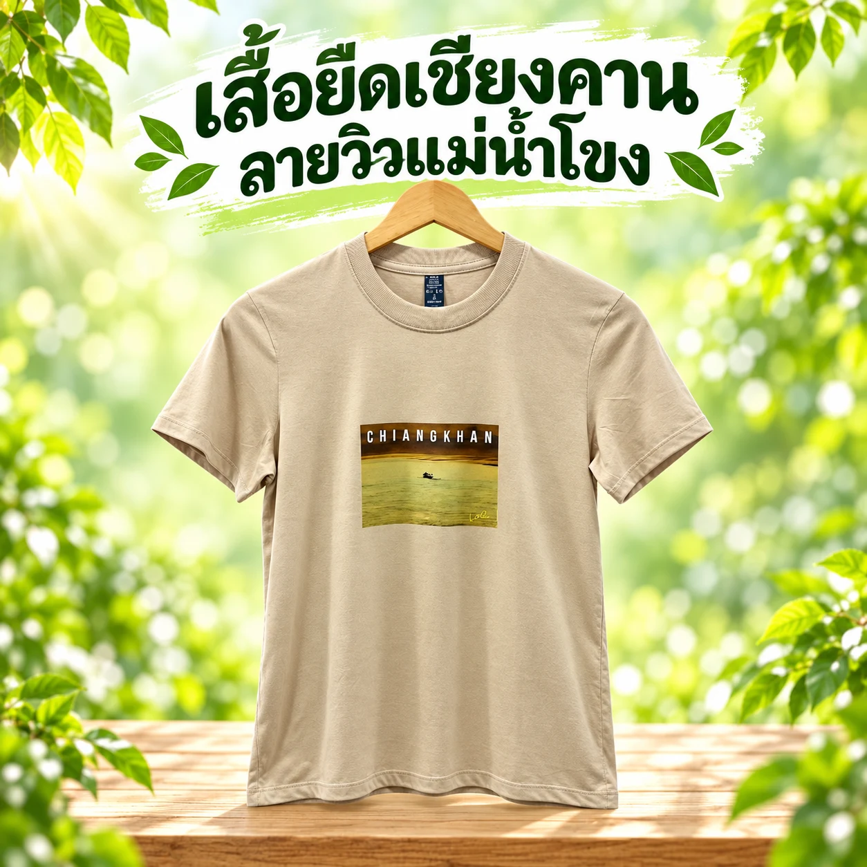 เสื้อยืดเชียงคาน ลายวิวแม่น้ำโขง